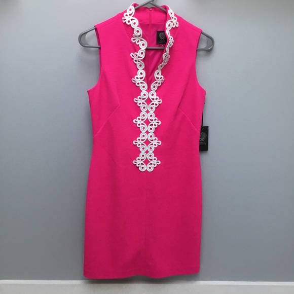vince camuto hot pink dress